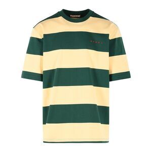 Marni Yellow And Green Cotton T-Shirt Men